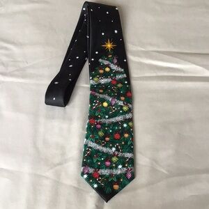 Men’s Festive Christmas Tree Neck Tie  NWT